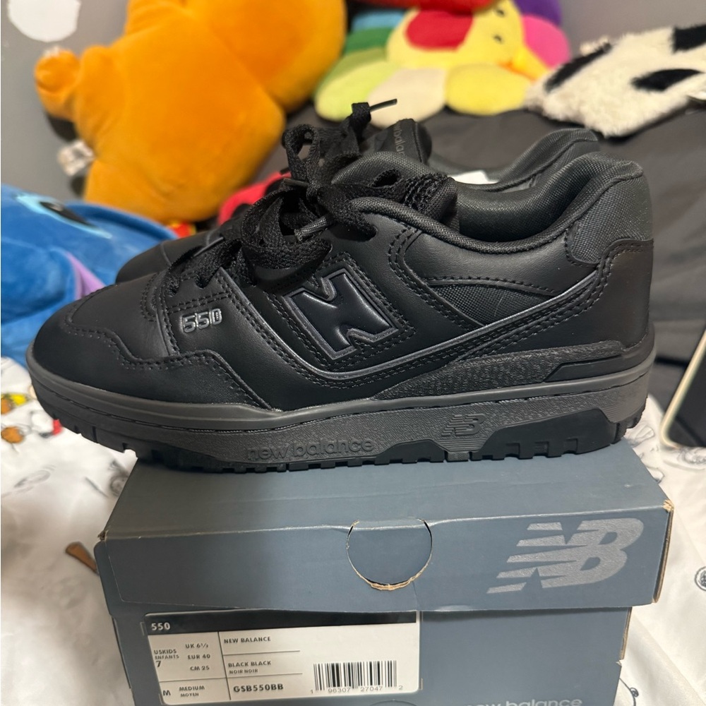 New Balance 550 Kids' Black Sneakers